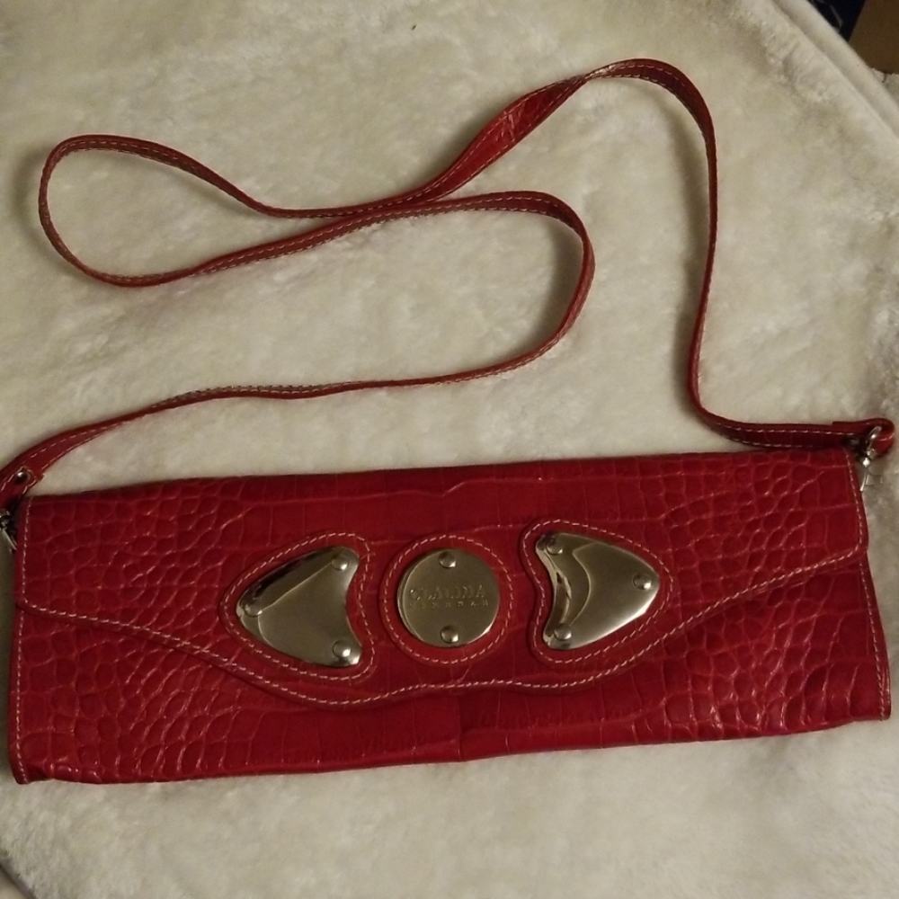 Claudia Firenze Italian Leather Red Handbag